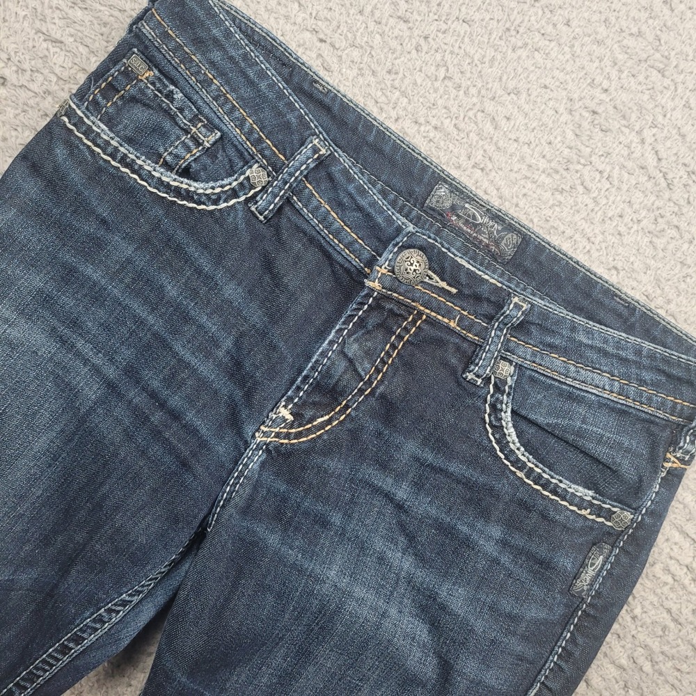 Silver Jeans Co‎ Natsuki Bootcut Flare Jeans Women W30 L31 Blue Denim Stretch